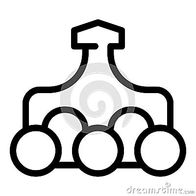 Problem solving deduction icon outline vector. Making decision analysis Vector Illustration
