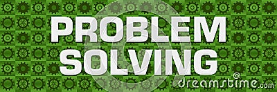 Problem Solving Green Gears Square Texture Stock Photo
