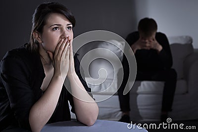 Problems in marriage Stock Photo