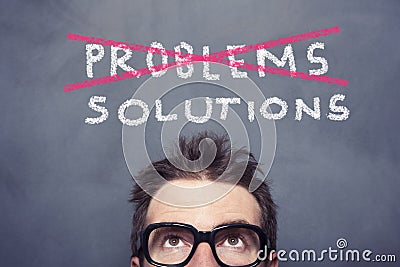 Problems And Solutions Stock Photo