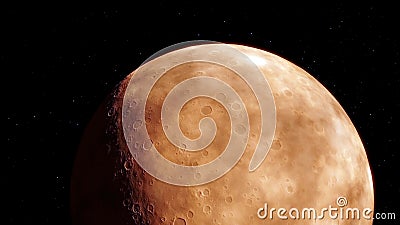 Procedural generated image of Mars Stock Photo