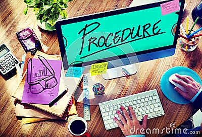 Procedure Method Strategy Process Step Concept Stock Photo