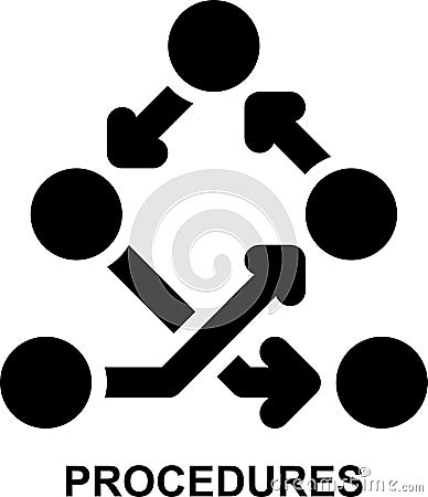 procedures, planning, steps, roadmap, agile, path, dependencies, dependency solid glyph icon Stock Photo