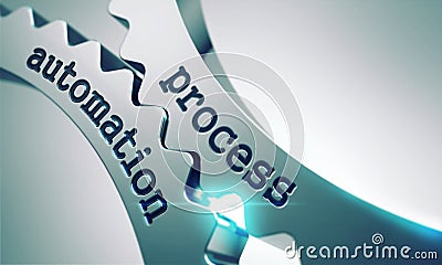 Process Automation on the Gears. Stock Photo