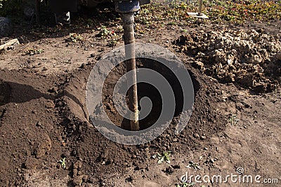 Drilling drill ground Stock Photo