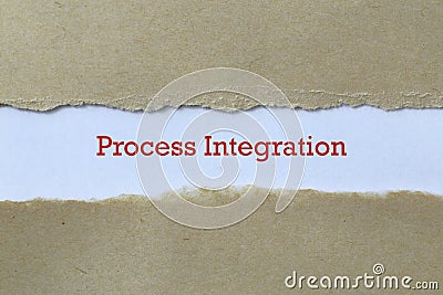 Process integration on paper Stock Photo