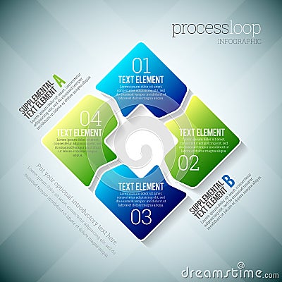 Process Loop Infographic Vector Illustration