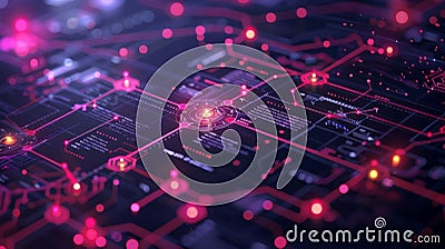 Process Modeling, Infographic simplifying complex procedures into clear visuals. Stock Photo