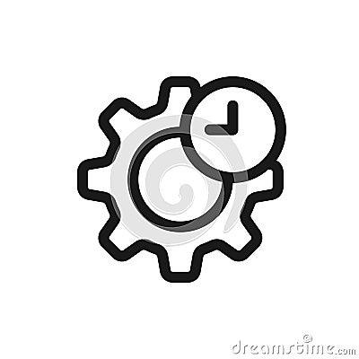 Process or operations icon vector illustration. process management Vector Illustration