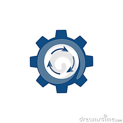 Process optimization vector icon on white isolated background Vector Illustration