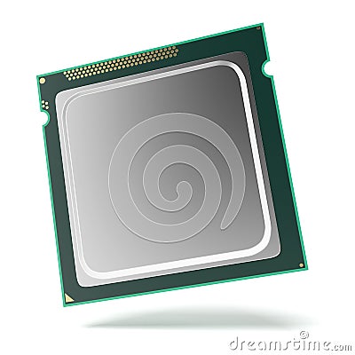 Processor chip Stock Photo