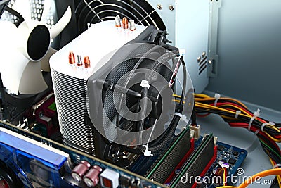 Processor cooler Stock Photo