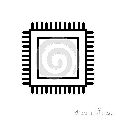 Processor icon, circuit ship icon vector illustration Vector Illustration