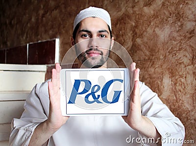 Procter & Gamble , P&G company logo Editorial Stock Photo