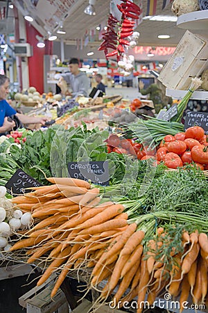 Produce at a local farmer market Editorial Stock Photo