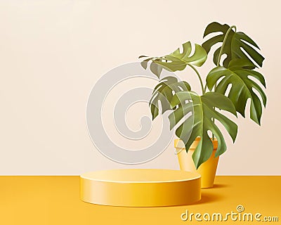 Product display podium Vector Illustration