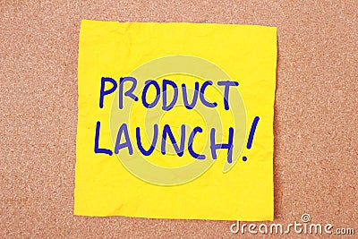Product Launch, Motivational Business Marketing Words Quotes Con Stock Photo
