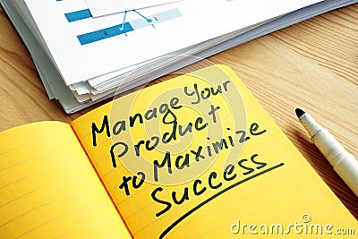 The product life cycle. Manage your product to maximize success Stock Photo