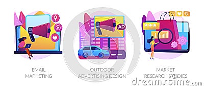 Product marketing campaign abstract concept vector illustrations. Vector Illustration