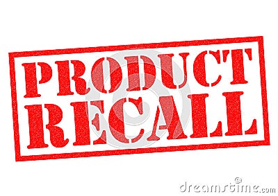 PRODUCT RECALL Stock Photo