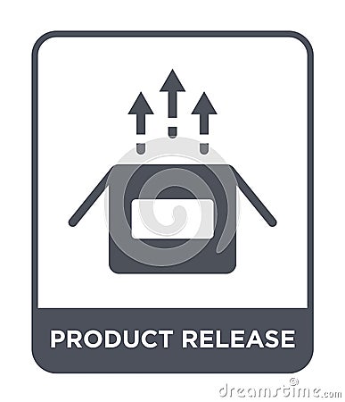 product release icon in trendy design style. product release icon isolated on white background. product release vector icon simple Vector Illustration