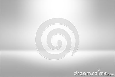 Product Showscase Spotlight Background - Crisp and Clear Infinite Horizon White Floor Stock Photo