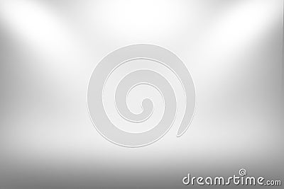 Product Showscase Spotlight on Foggy Background - Soft and Fuzzy Infinite White Floor Stock Photo