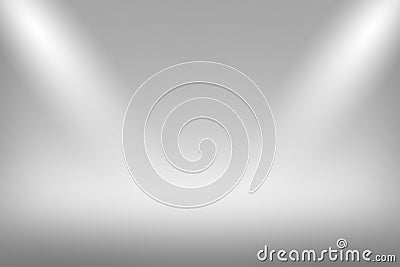 Product Showscase Spotlight on Foggy Background - Soft and Fuzzy Infinite White Floor Stock Photo