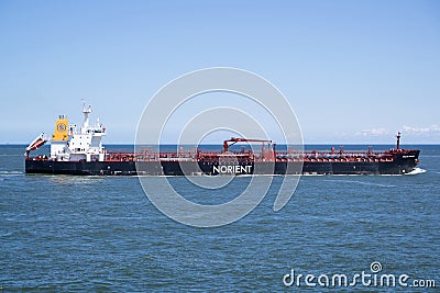 Product tanker BALTIC FAVOUR inbound Rotterdam Editorial Stock Photo