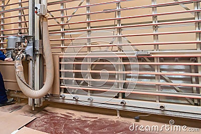 Production, manufacture and woodworking industry concept Stock Photo