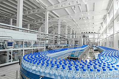 For the production of plastic bottles factory Stock Photo