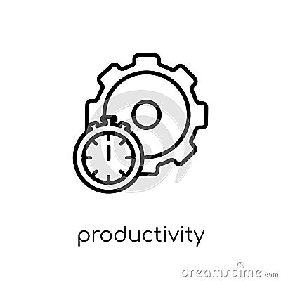 Productivity icon from collection. Vector Illustration