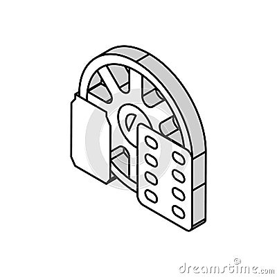 products from aluminium isometric icon vector illustration Vector Illustration