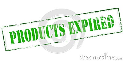 Products expired Cartoon Illustration