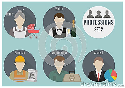 Profession people. Set 2 Vector Illustration