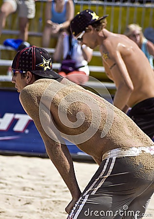 Professional Beach Volleyball Editorial Stock Photo