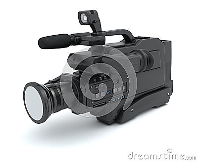 Professional camcorder Cartoon Illustration