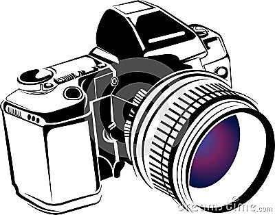 Professional camera logo Vector Illustration