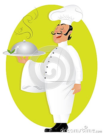 Professional Chef Vector Illustration