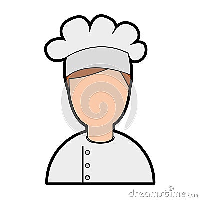 Professional chef avatar character Vector Illustration