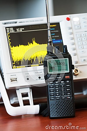 Professional communications receiver Stock Photo