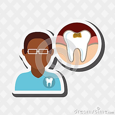 professional dentist design Cartoon Illustration