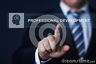 Professional Development Education Knowledge Training Business Internet Technology Concept Stock Photo