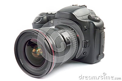 Professional digital camera Stock Photo