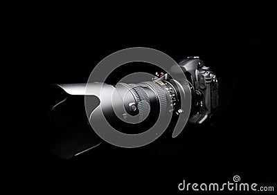 Professional digital photo camera Stock Photo