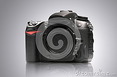 Professional digital photo camera Stock Photo