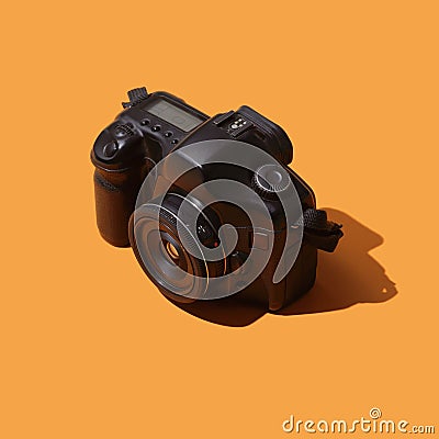 Professional digital reflex camera Stock Photo