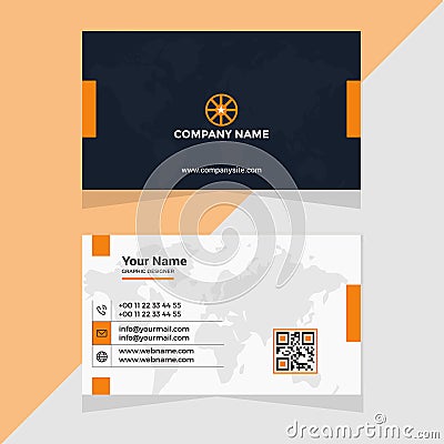 Professional elegant Modern business card design template Vector Illustration