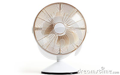 Professional Fan on White Background Stock Photo