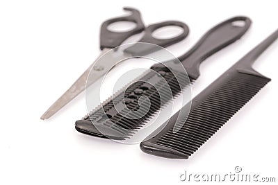 Professional hairdresser tools Stock Photo